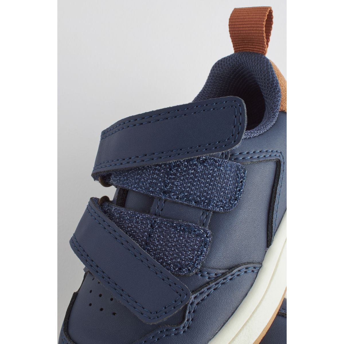 Chaussures premiers pas à scratch bébé bleu marine, NEXT