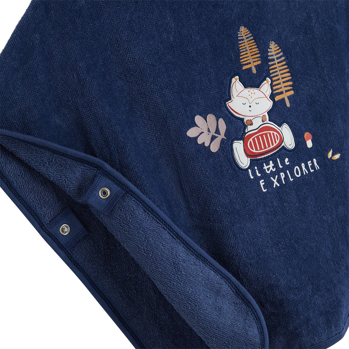 Poncho de bain bébé Emile bleu, PETIT BEGUIN