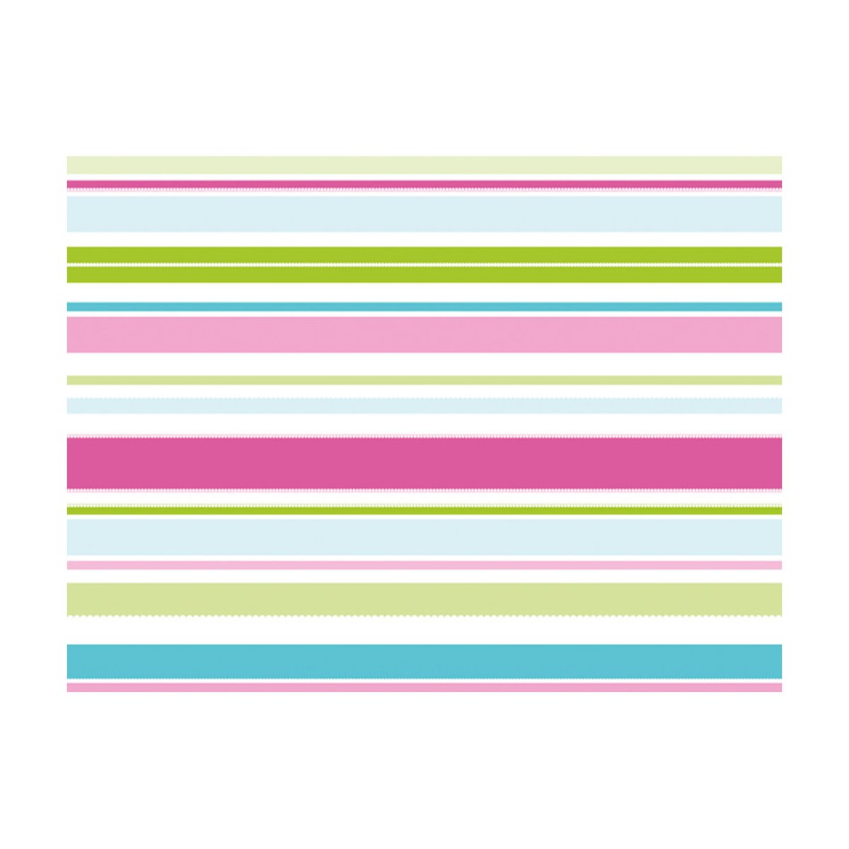 Papier peint intissé panoramique Rayures pastels multicouleur, EDEN