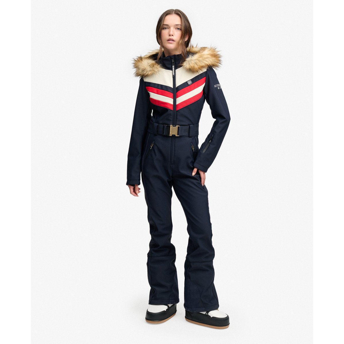 Combinaison de Ski Luxe Chevron Coupe Ajustée bleu marine intense, SUPERDRY