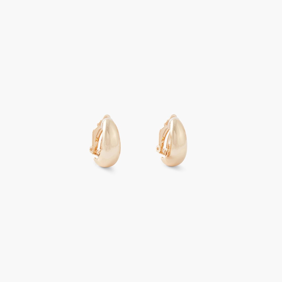 Boucles d'oreilles clips - gouttes dorées doré, BALABOOSTE