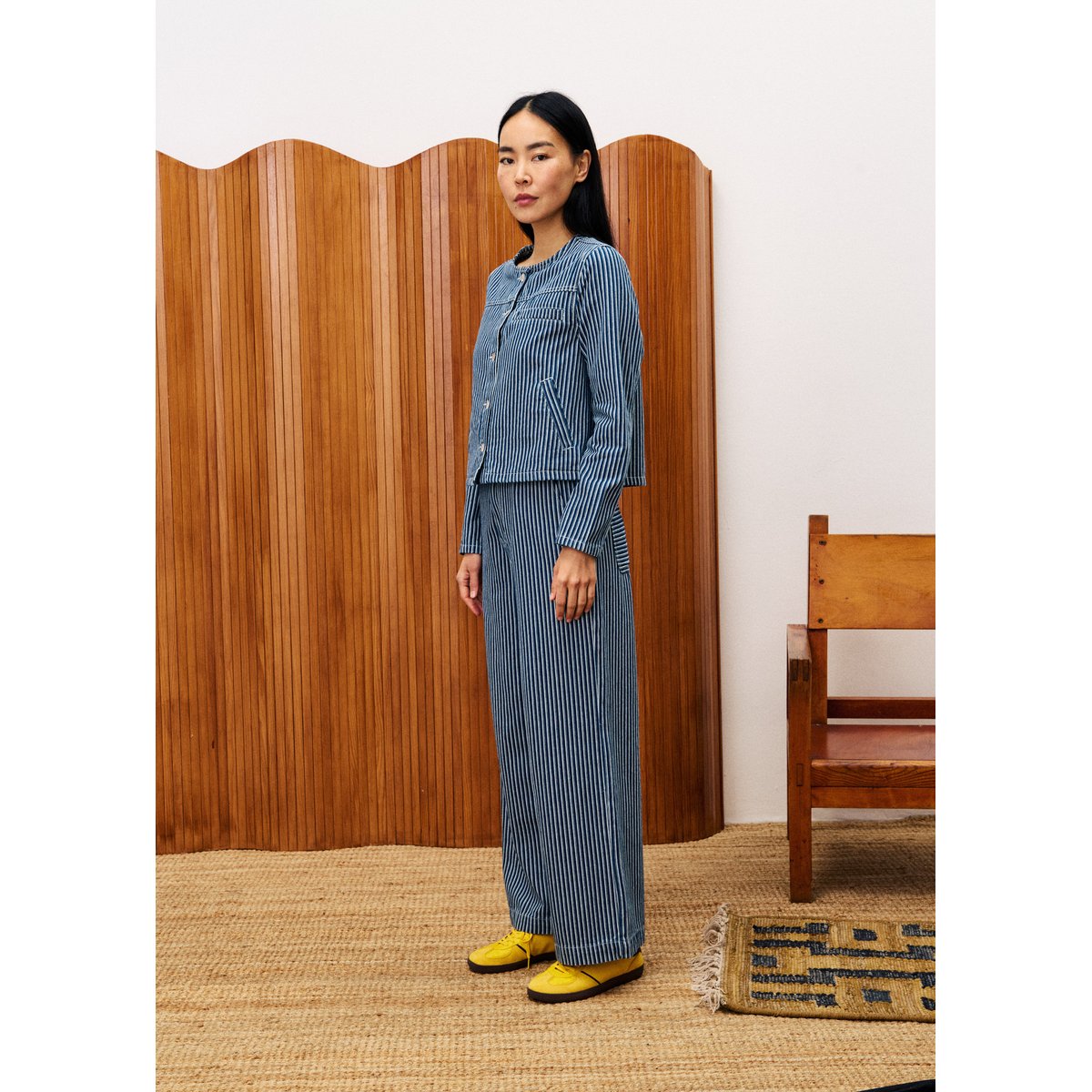 Veste en coton GAURA bleu jean, FRNCH