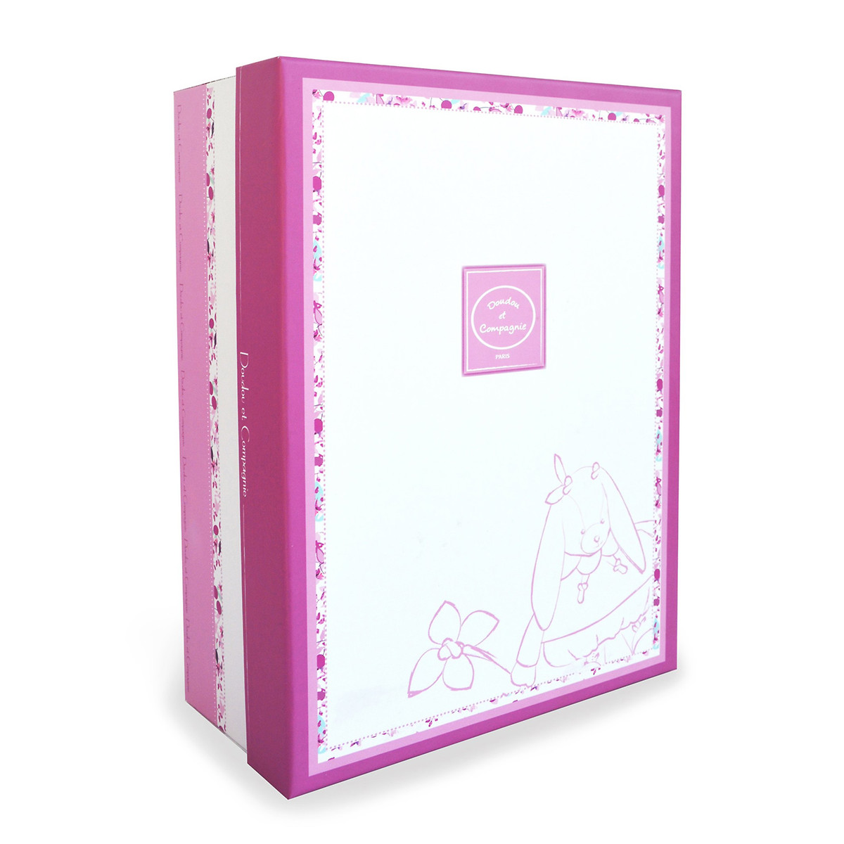 Cerise le lapin doudou 27cm - dc2703 rose rose, DOUDOU ET COMPAGNIE