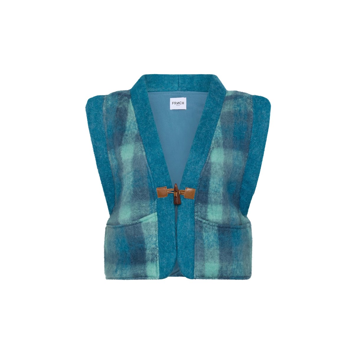 Gilet PAULINA bleu petrol, FRNCH