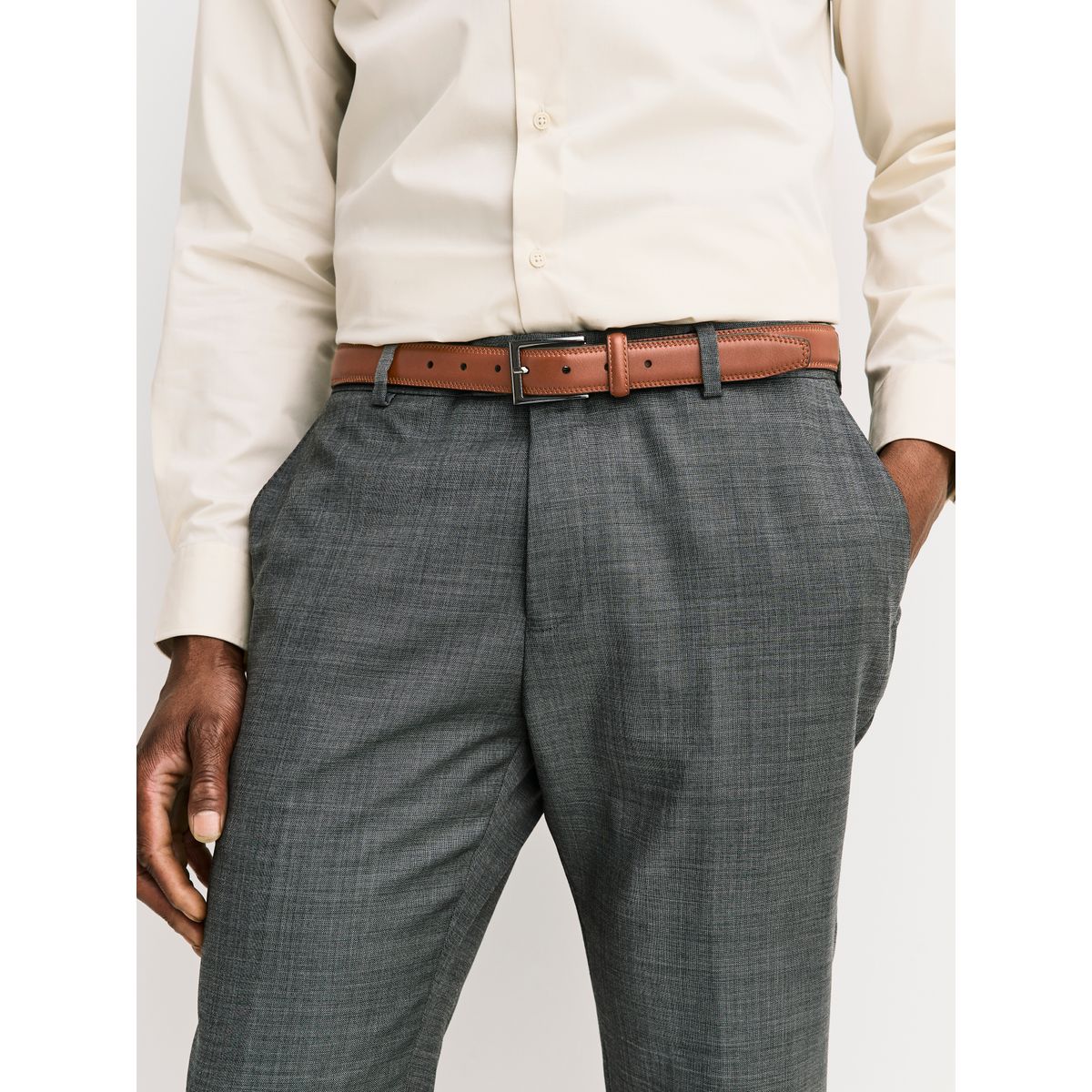 Ceinture formelle en similicuir, lot de 2 noir/marron, NEXT