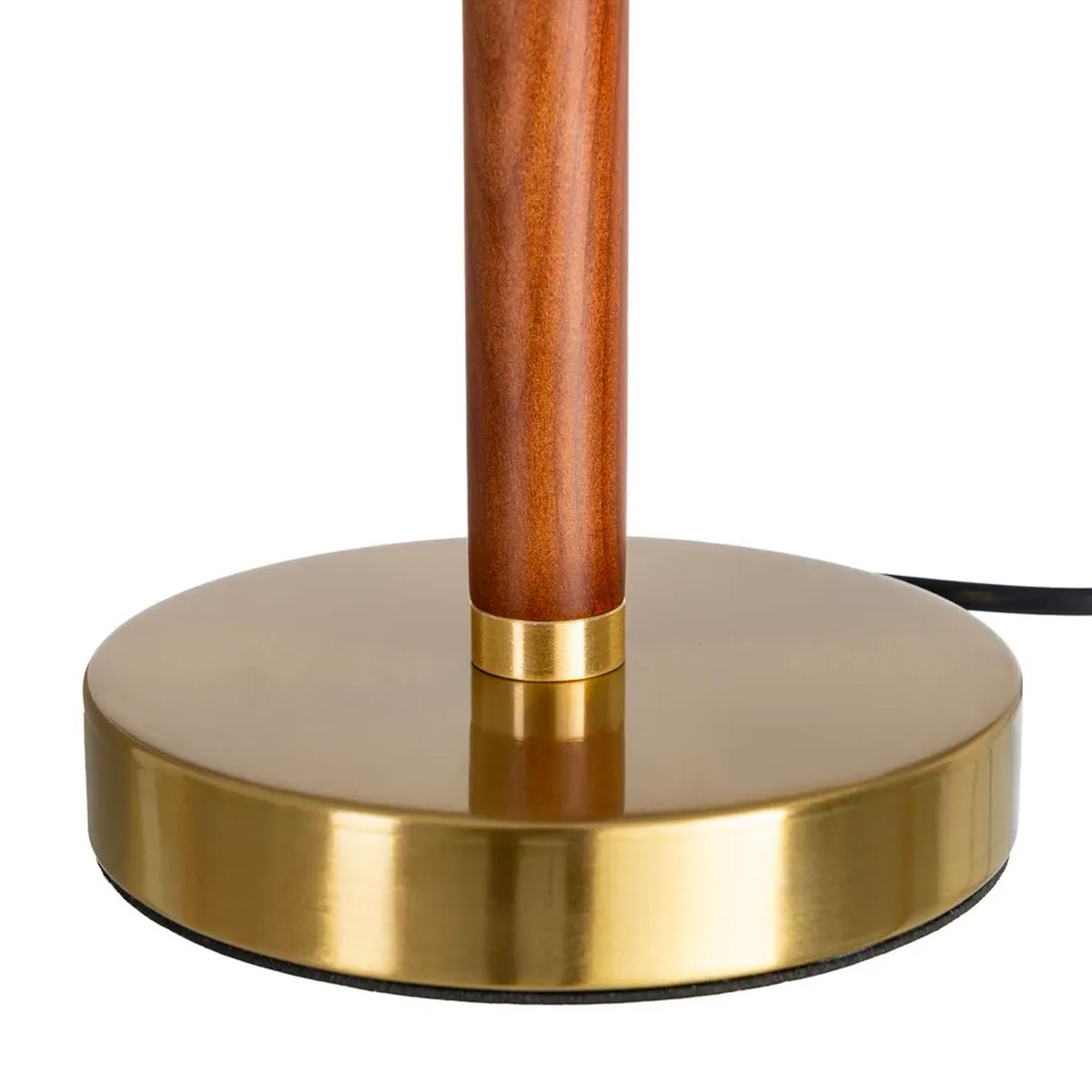 Lampe à poser à tirette bois de frêne et abat-jour verre 30x30x40cm bois, WADIGA