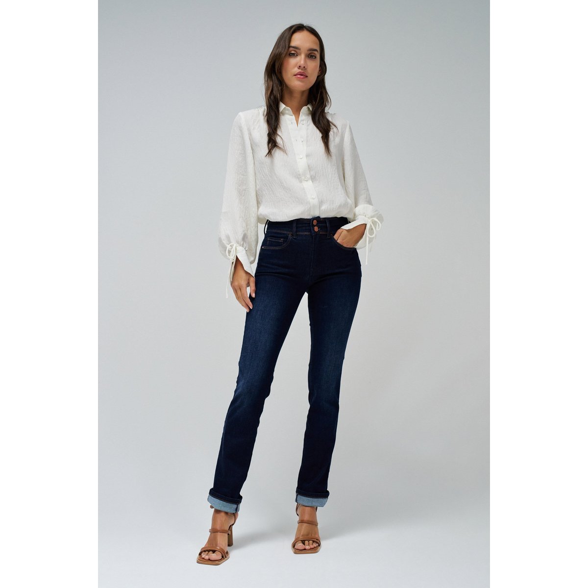 JEAN SECRET PUSH IN SLIM bleu foncé, SALSA JEANS