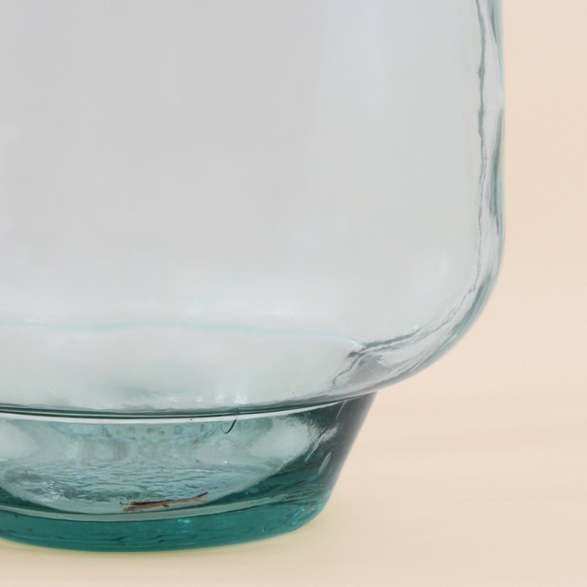 Vase dame jeanne en verre avec corde, H60cm transparant, ORNAMI