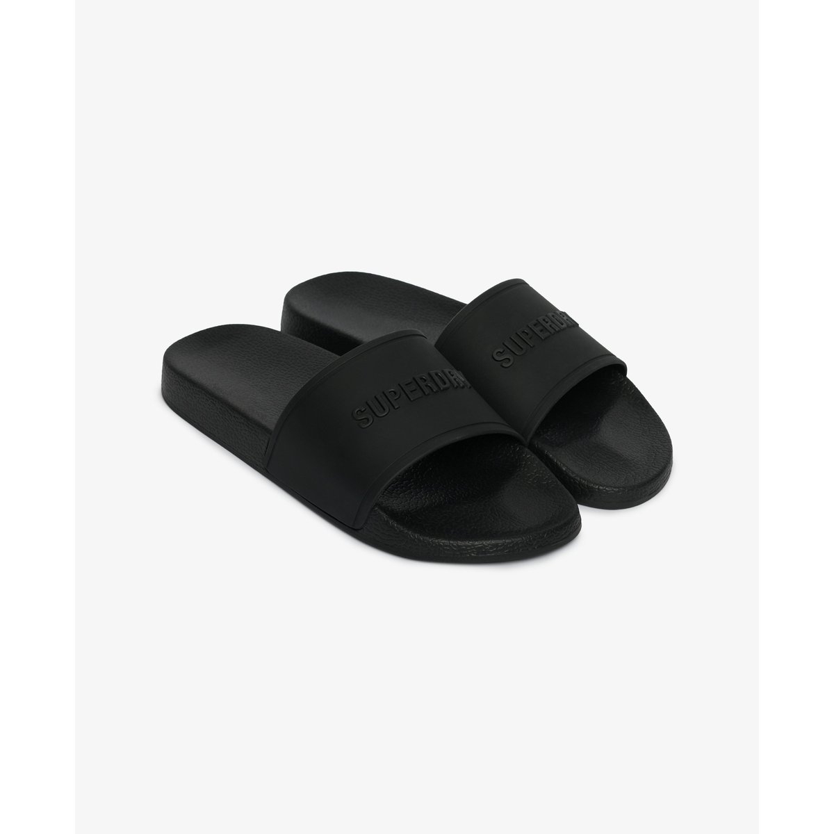 Claquettes de Piscine Premium à Motif noir, SUPERDRY