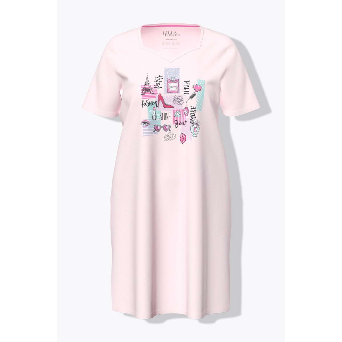 Chemise de nuit / grand T-shirt rose, ULLA POPKEN