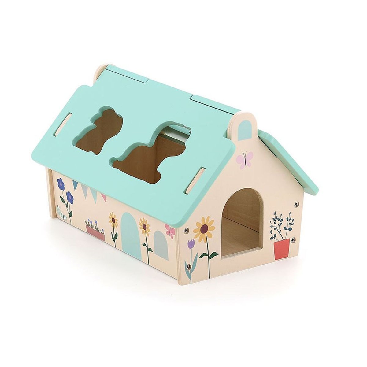 Mini ferme des formes beige, VILAC