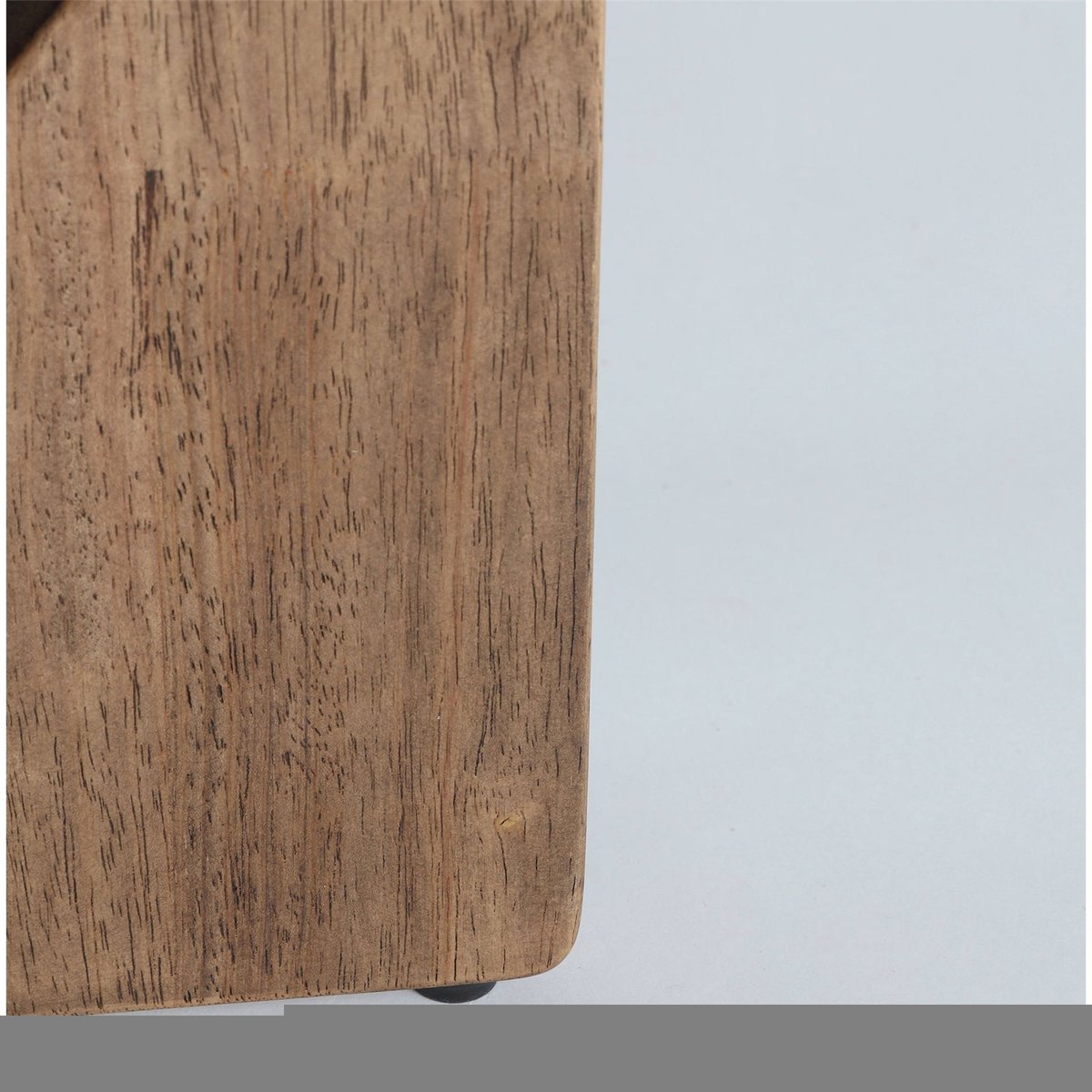 Table basse ronde bois collection lubeca marron et verre brun fumé, RECOLLECTION