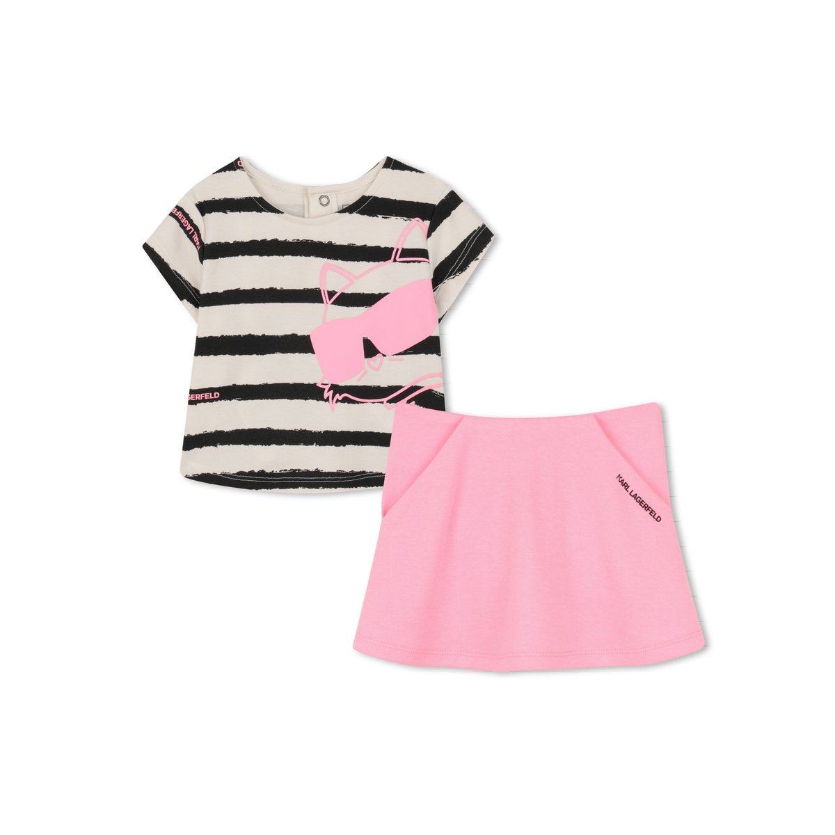 Ensemble t-shirt et jupe malabar, KARL LAGERFELD KIDS