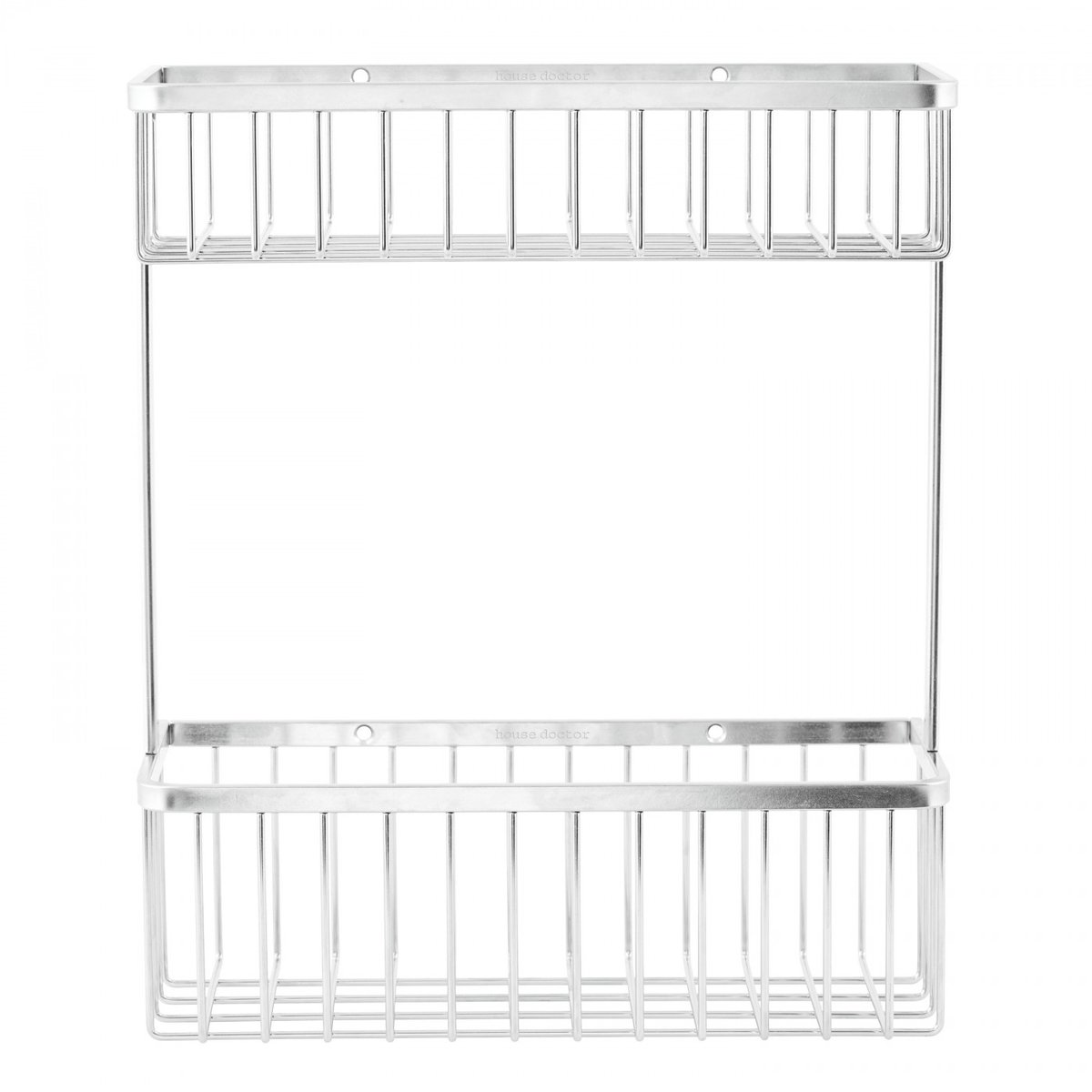 Etagère Double Bath Acier Inoxydable pour salle de bain inox, HOUSE DOCTOR