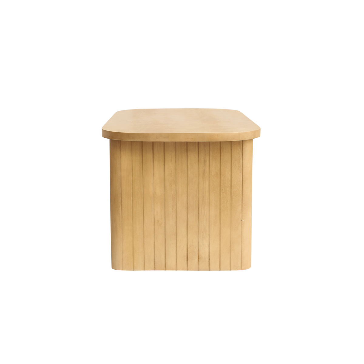 Table basse relevable rectangulaire bois manguier massif L100 cm LATIGO chêne clair, MILIBOO