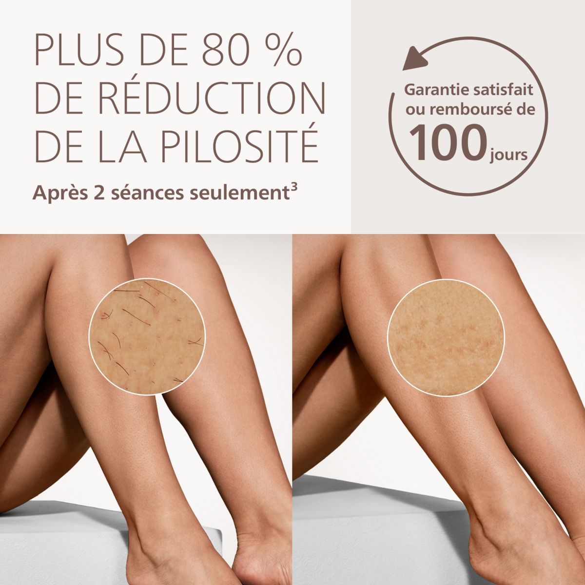 Epilateur lumière pulsée BRI936/00 Blanc argenté couleur unique, PHILIPS