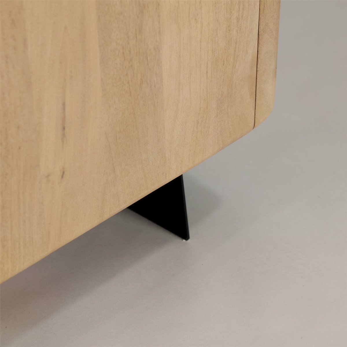 Buffet scandinave en bois de manguier VACIO bois clair et noir, RECOLLECTION