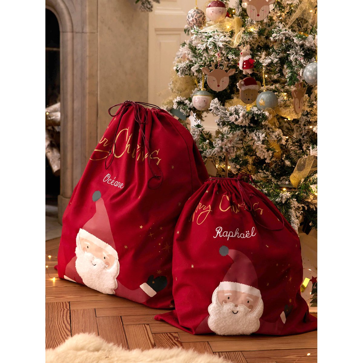 Sac à jouets Père Noël rouge, VERTBAUDET