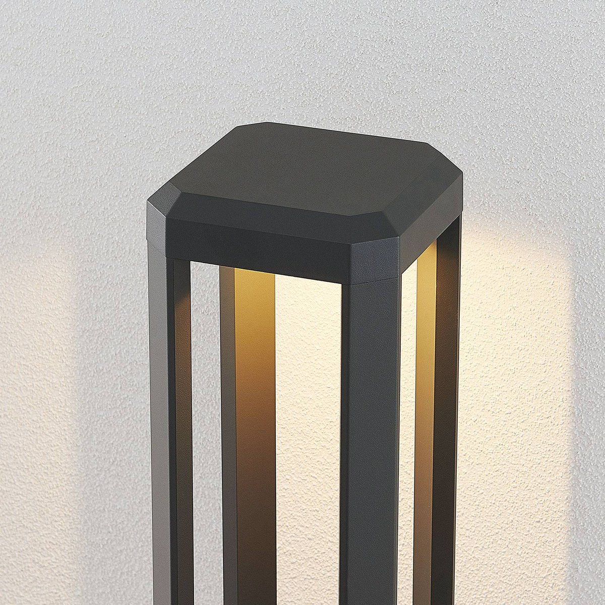 Luminaire extérieur en aluminium moderneLED anthracite, LUCANDE