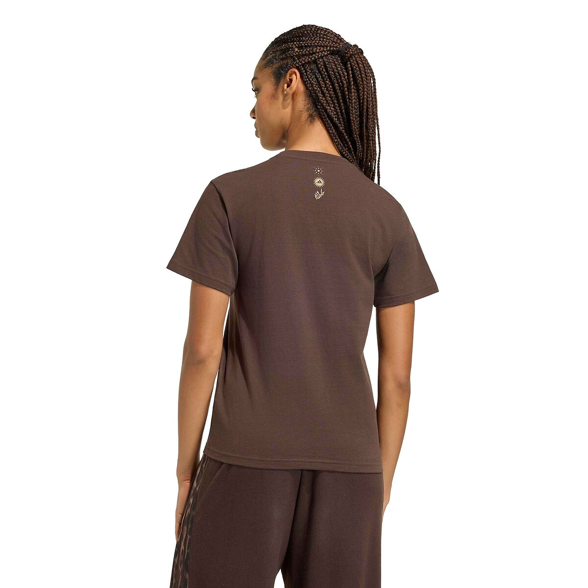 Leopard Print Logo Short Sleeve T-Shirt brown/leopard, ADIDAS SPORTSWEAR