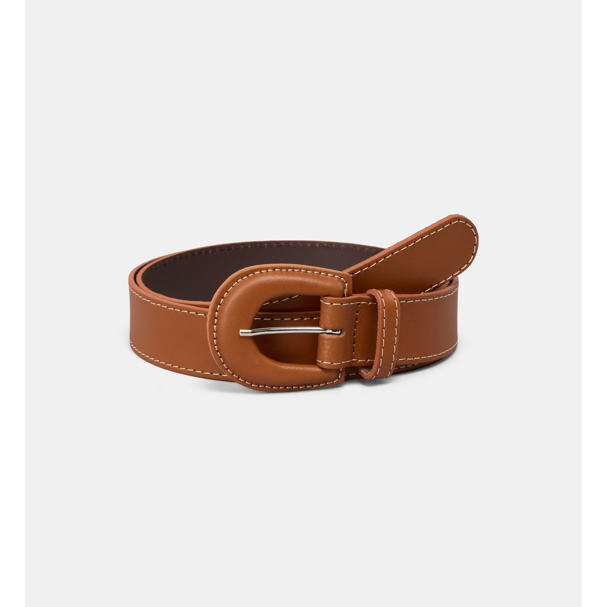Ceinture elisa en cuir camel, GALERIES LAFAYETTE
