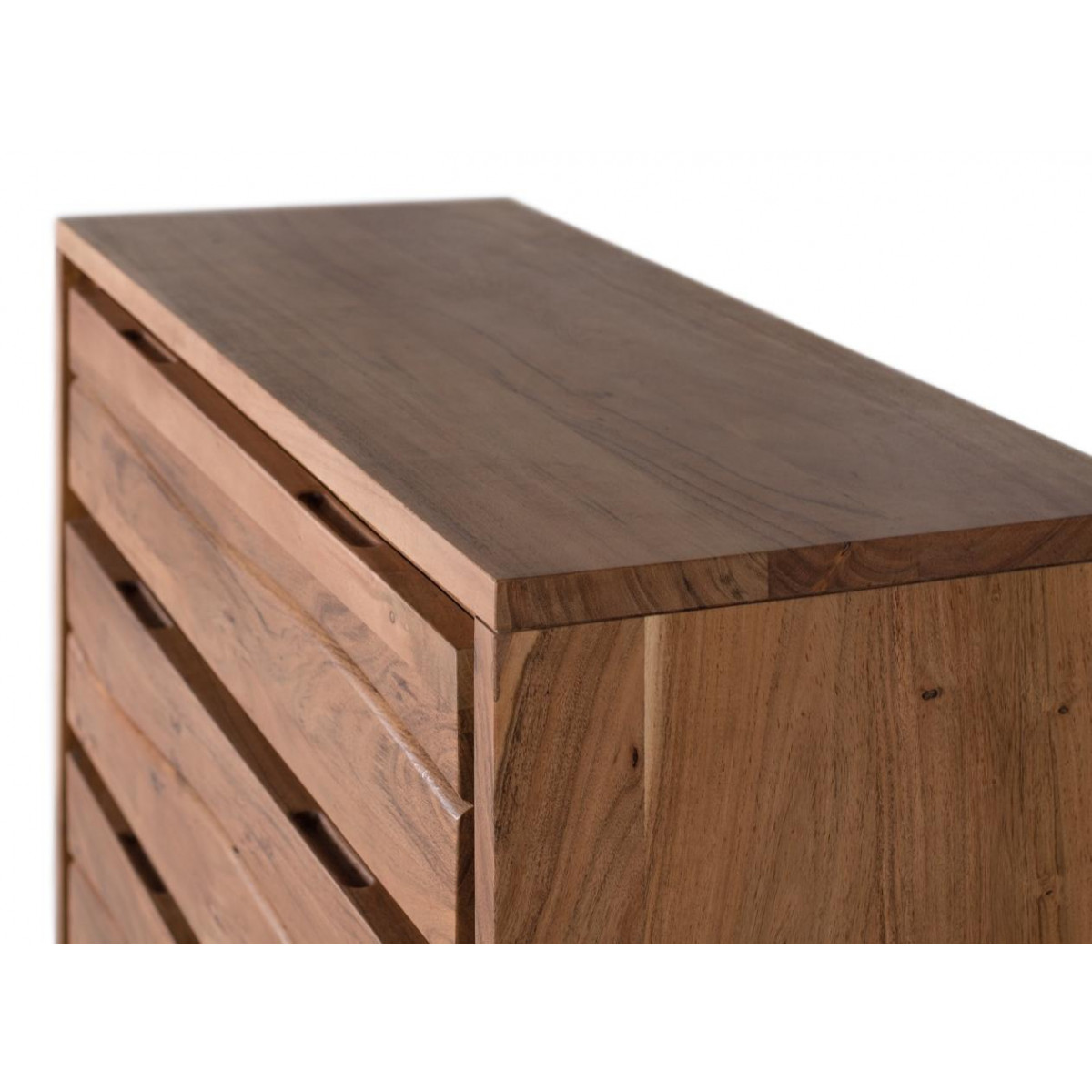 Commode 3 tiroirs - ENÉLISE marron, DECORATION D’AUTREFOIS