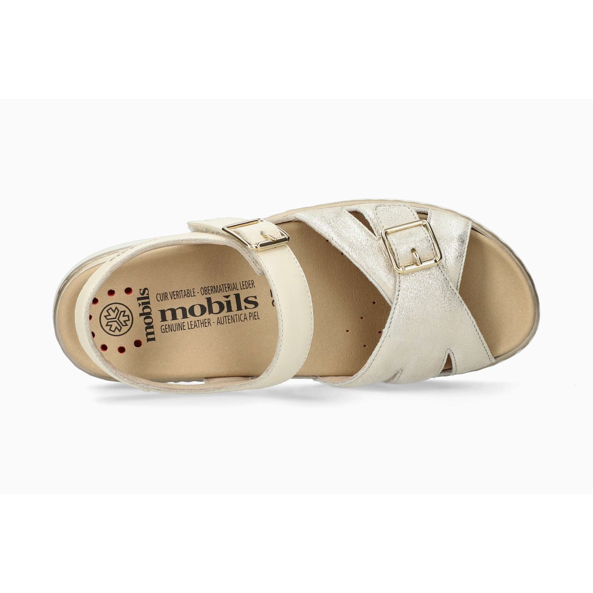 Sandales en cuir LEONNA beige sand p5147027, MEPHISTO