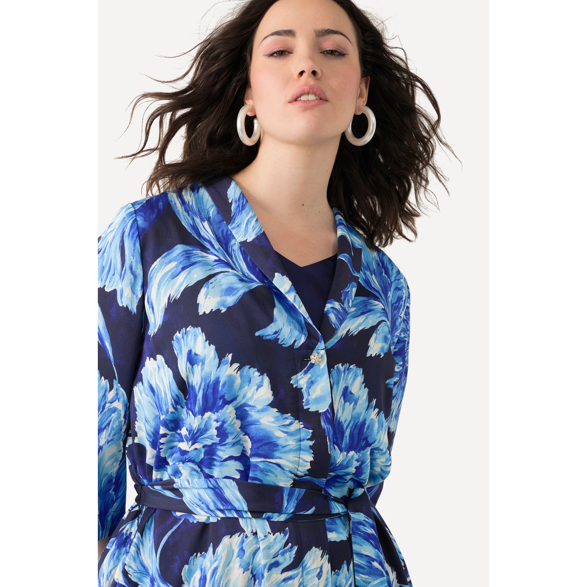 Veste à coupe plus longue et ouverte bleu encre, ULLA POPKEN