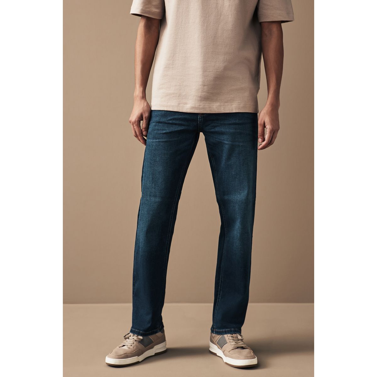 Jean motionflex bleu moyen indigo, NEXT