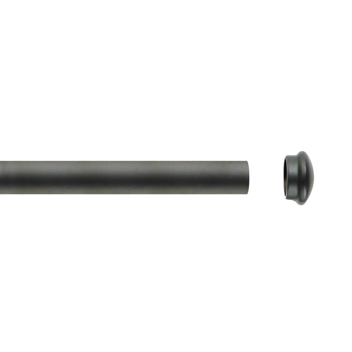 Tube tringle noir mat 1,5 m x 28 mm noir, HOME MAISON