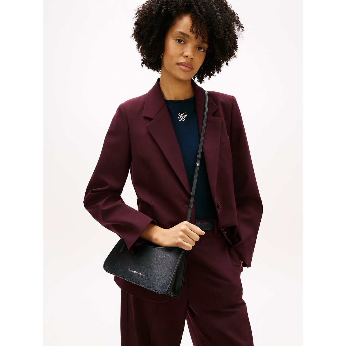Sac à main, TH MODERN CROSSOVER noir, TOMMY HILFIGER
