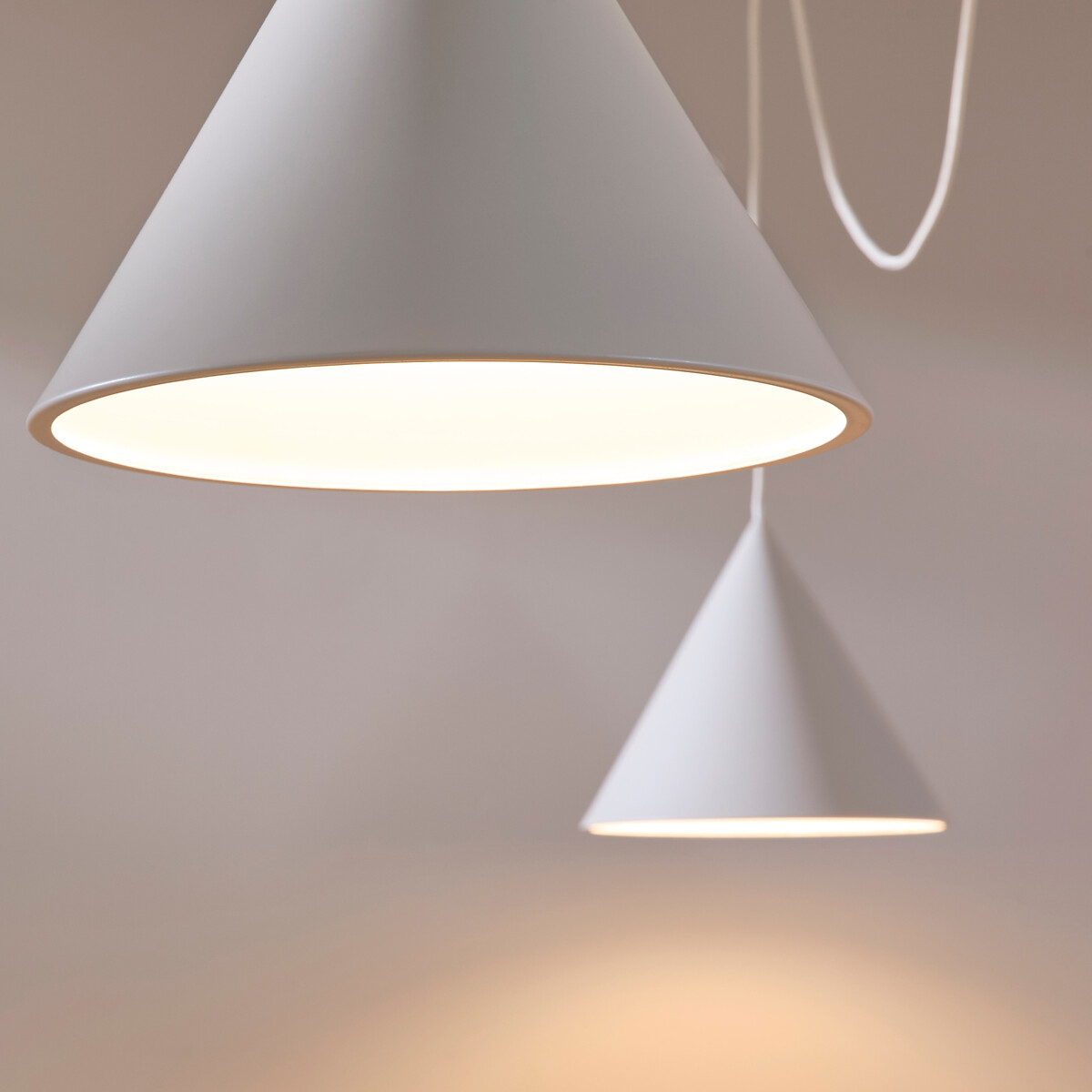 Suspension modulable 3 cônes, MOKE gris, AM.PM