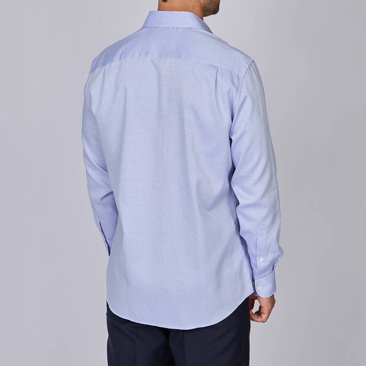 Chemise Easton Easy Care bleu, MISE AU GREEN