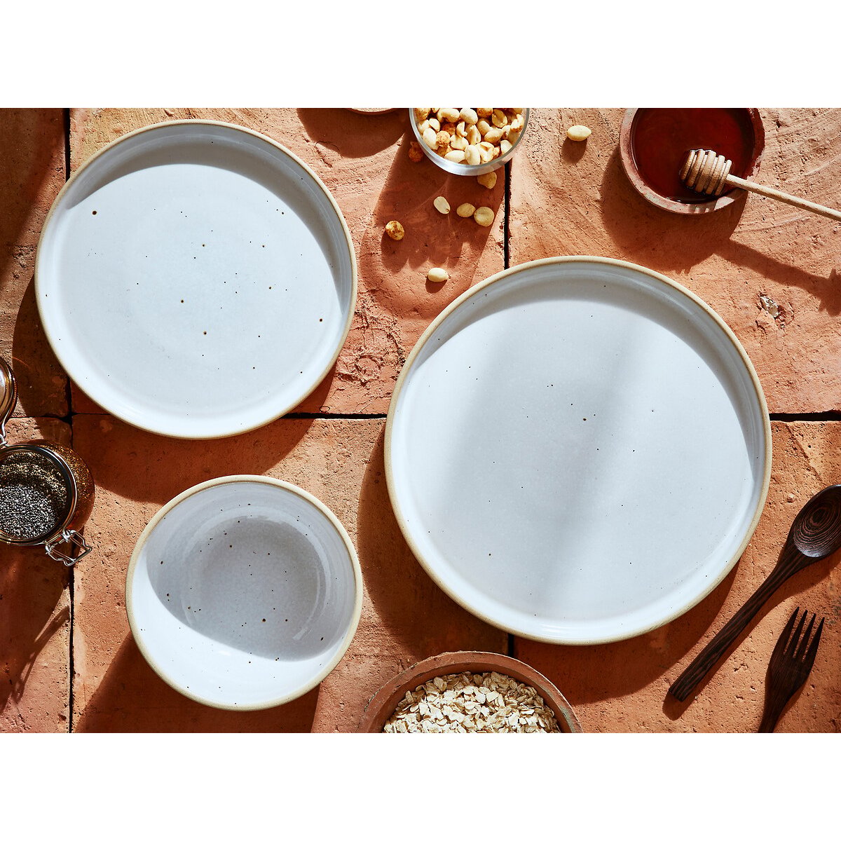 Set of 4 Minerals Dinner Plate white, PORTMEIRION