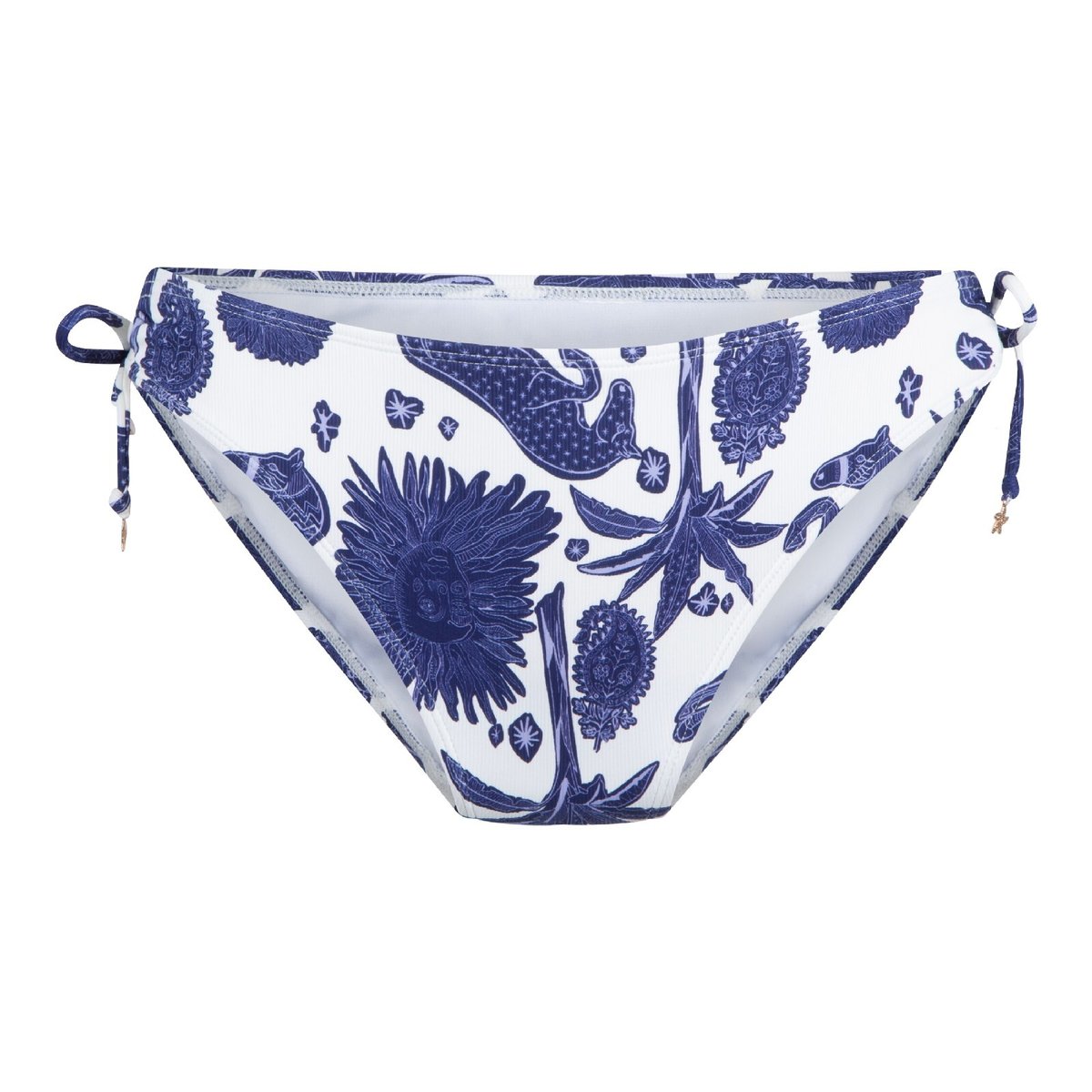 Bas de maillot de bain culotte blue white print, LINGADORE