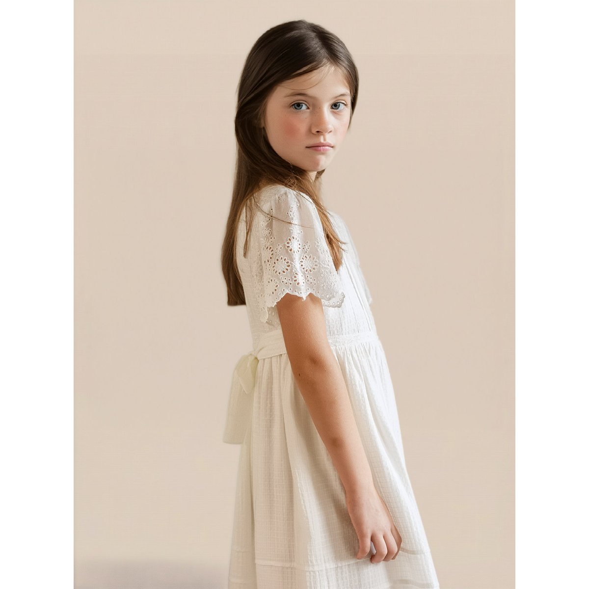 Robe Jeanne - Collection Fêtes et Mariages blanc casse, CYRILLUS