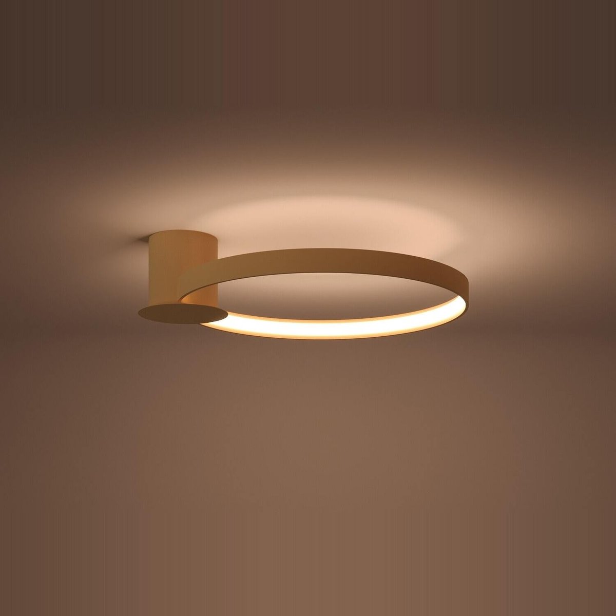 Plafonnier Aluminium Doré LED 1 Rio doré, EDEN