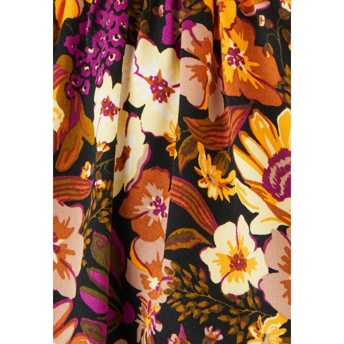 Blouse imprimé foral en fibres viscose imprimé noir, DAMART