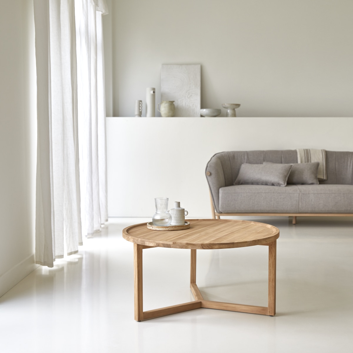 Table basse en Teck massif, ANA naturel, TIKAMOON