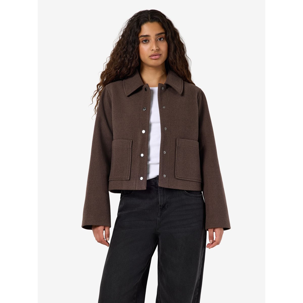 Veste marron - chocolate brown1, NOISY MAY