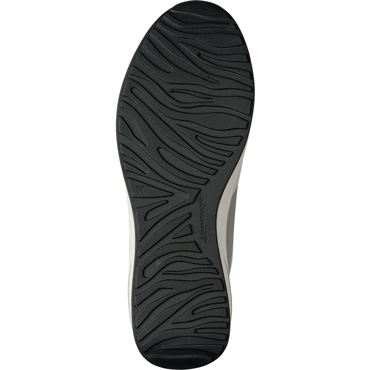 Baskets compensées et zippées blanc/vert, TAMARIS