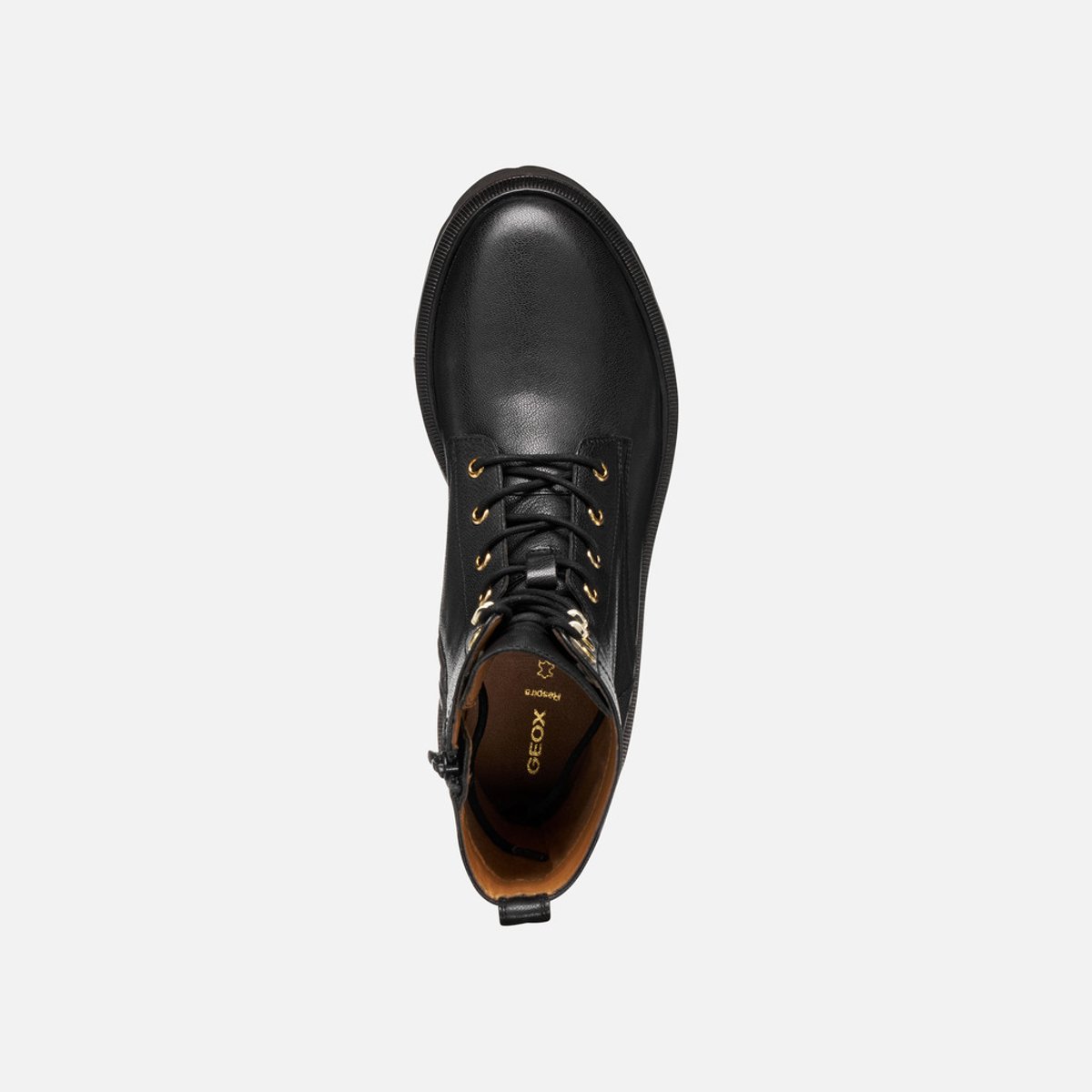 Bottines lacées en cuir, NORIZE noir, GEOX