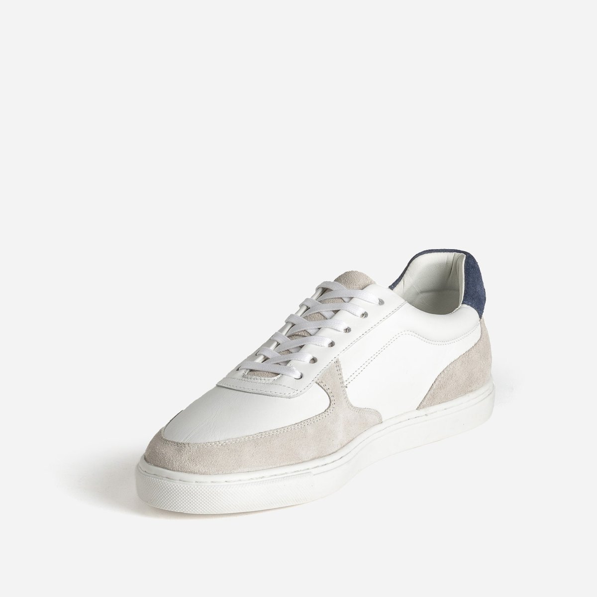 Basket en cuir PIERIC blanc, ERAM
