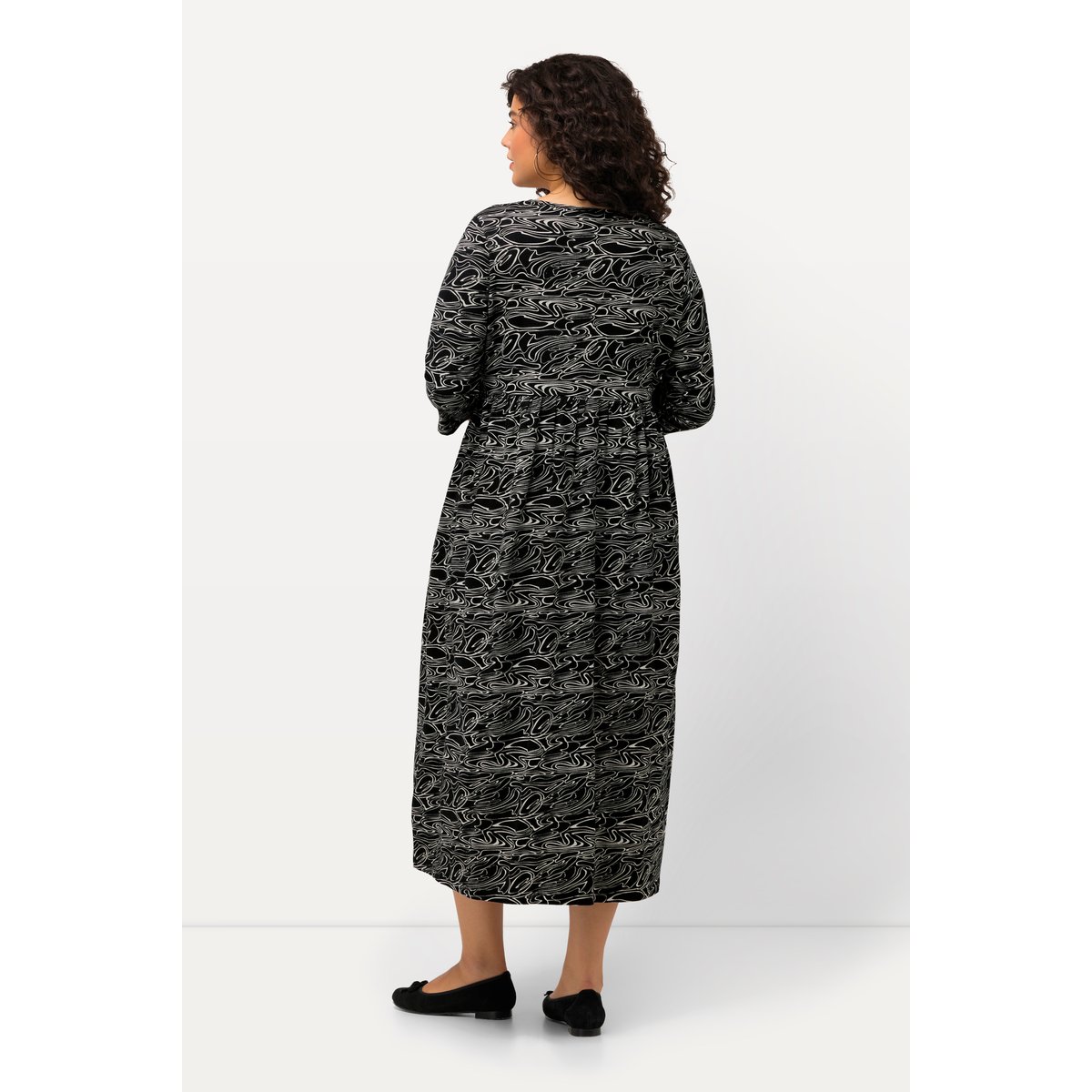 Robe en jersey noir, ULLA POPKEN