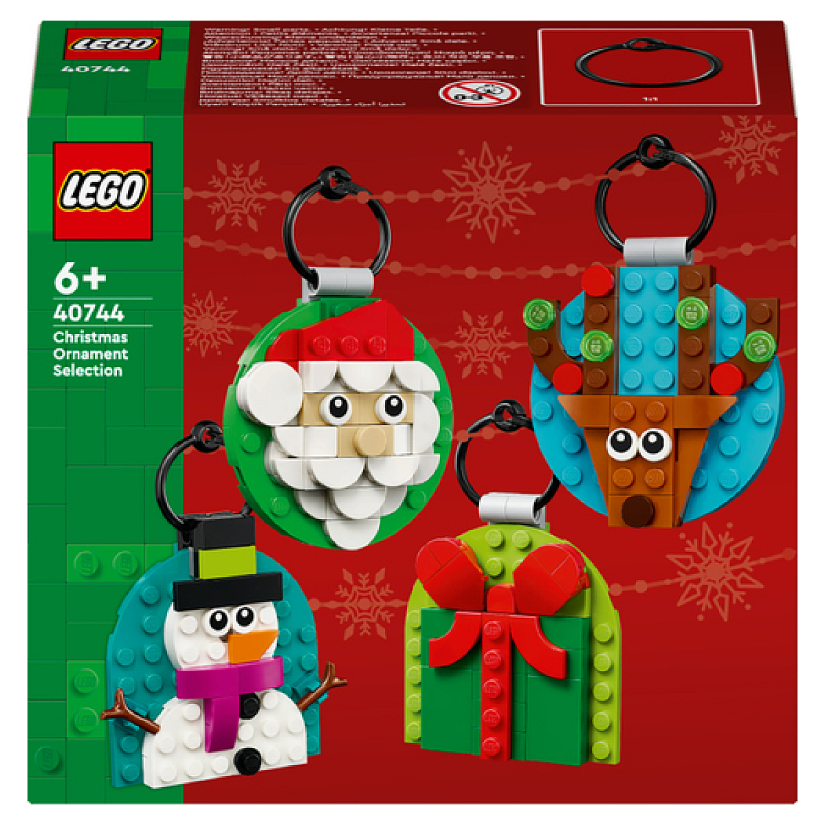40744 Selection de decorations de Noel couleur unique, LEGO