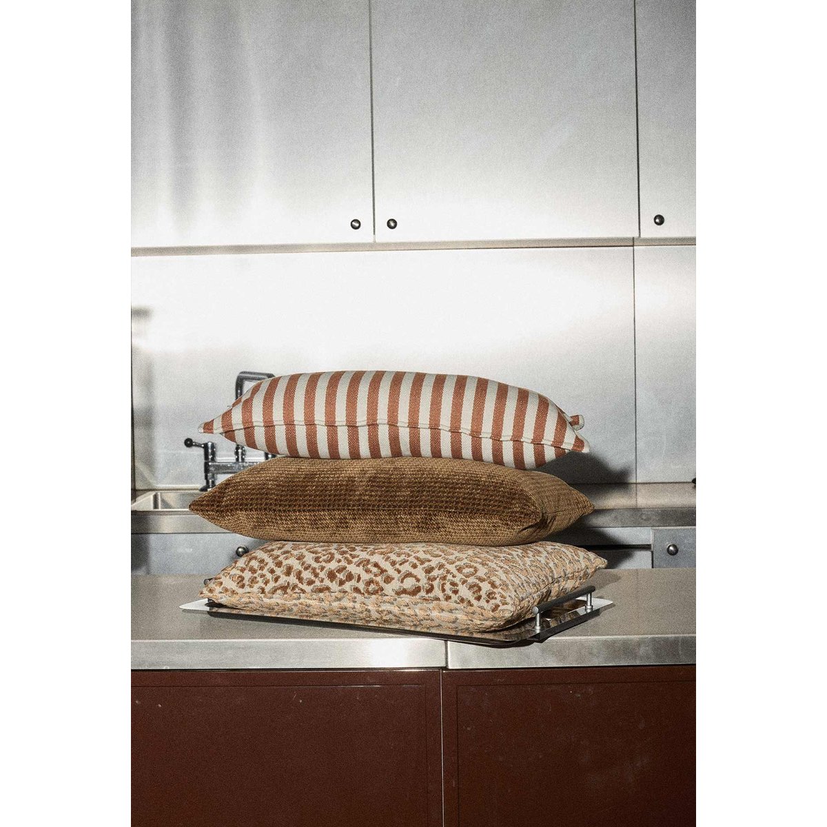 Housse de coussin 30x50 cm, Pied de Poule pied de poule café, GABRIELLE PARIS
