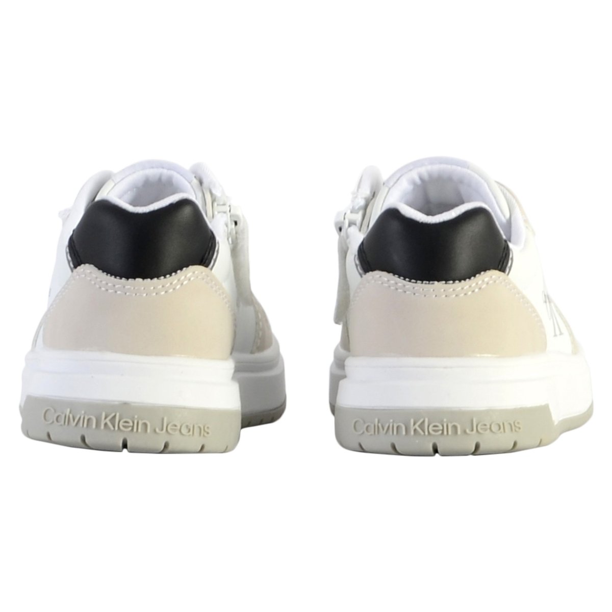 Basket à Lacets Jeans Low Cut Lace-up blanc/beige, CALVIN KLEIN JEANS