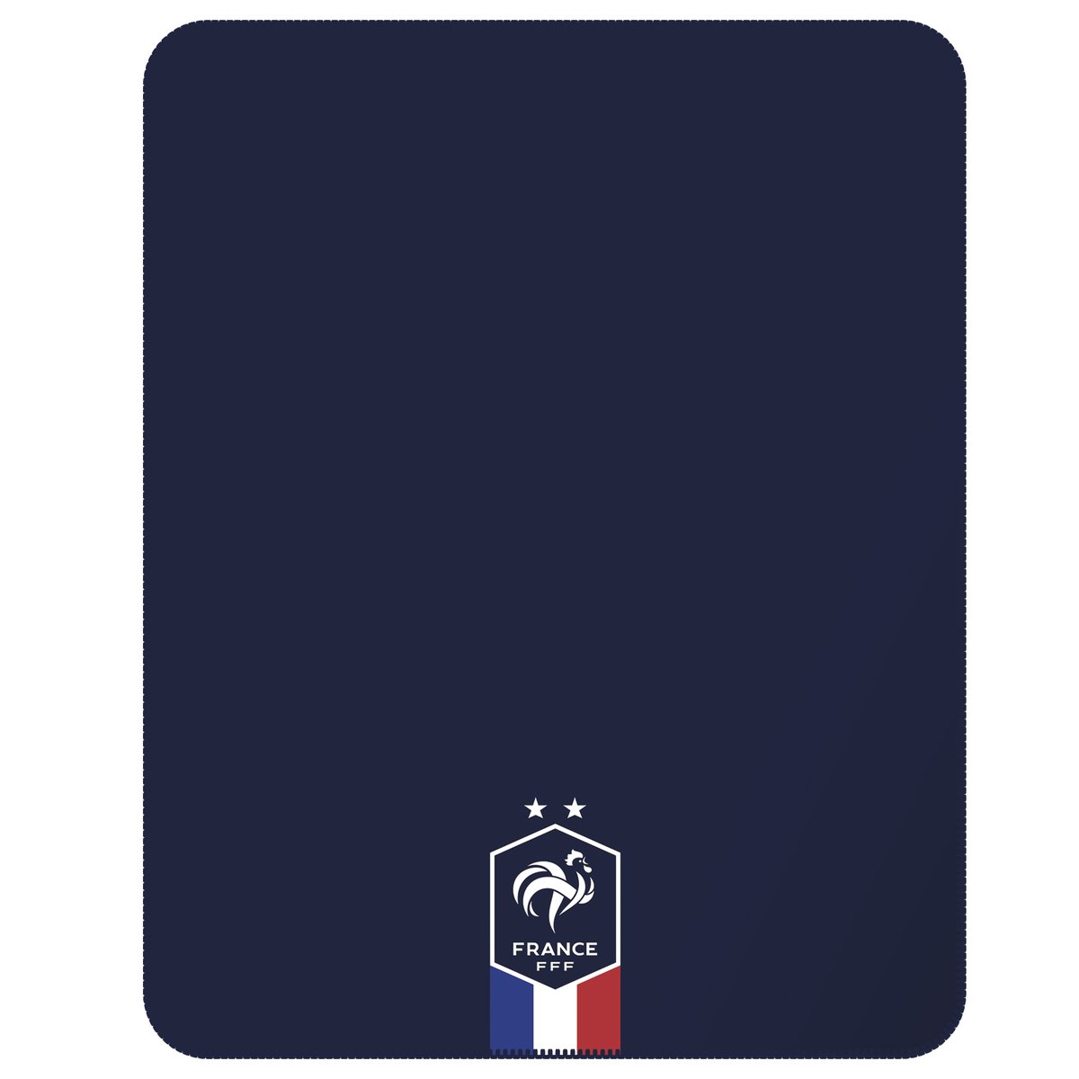 Plaid polaire imprimé, Équipe de France de Football HEXAGONE bleu foncé, FFF
