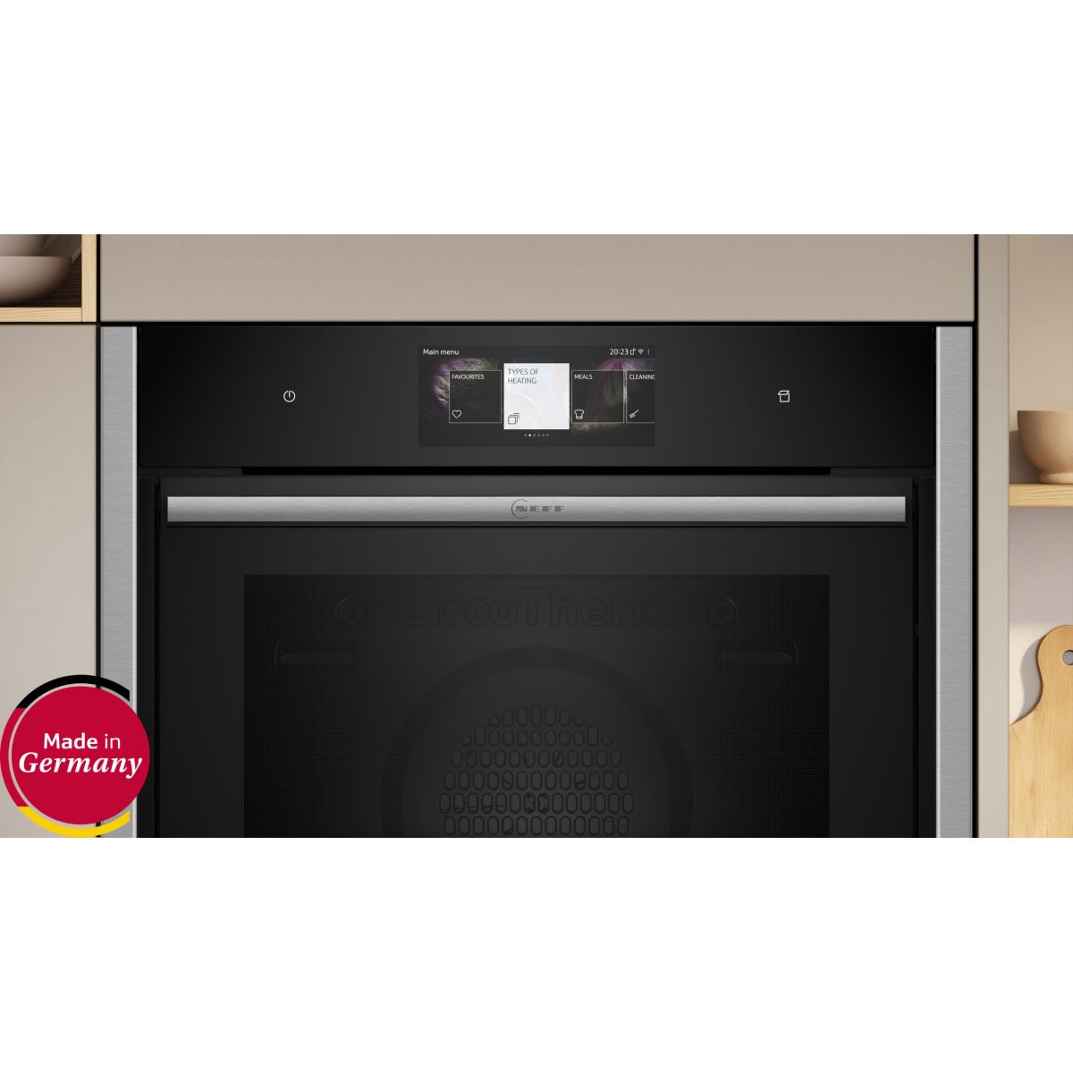 Four encastrable fonction vapeur B64FT33N0 - Vapeur - Porte froide - Écran tactile - N90 porte coulissante couleur unique, NEFF