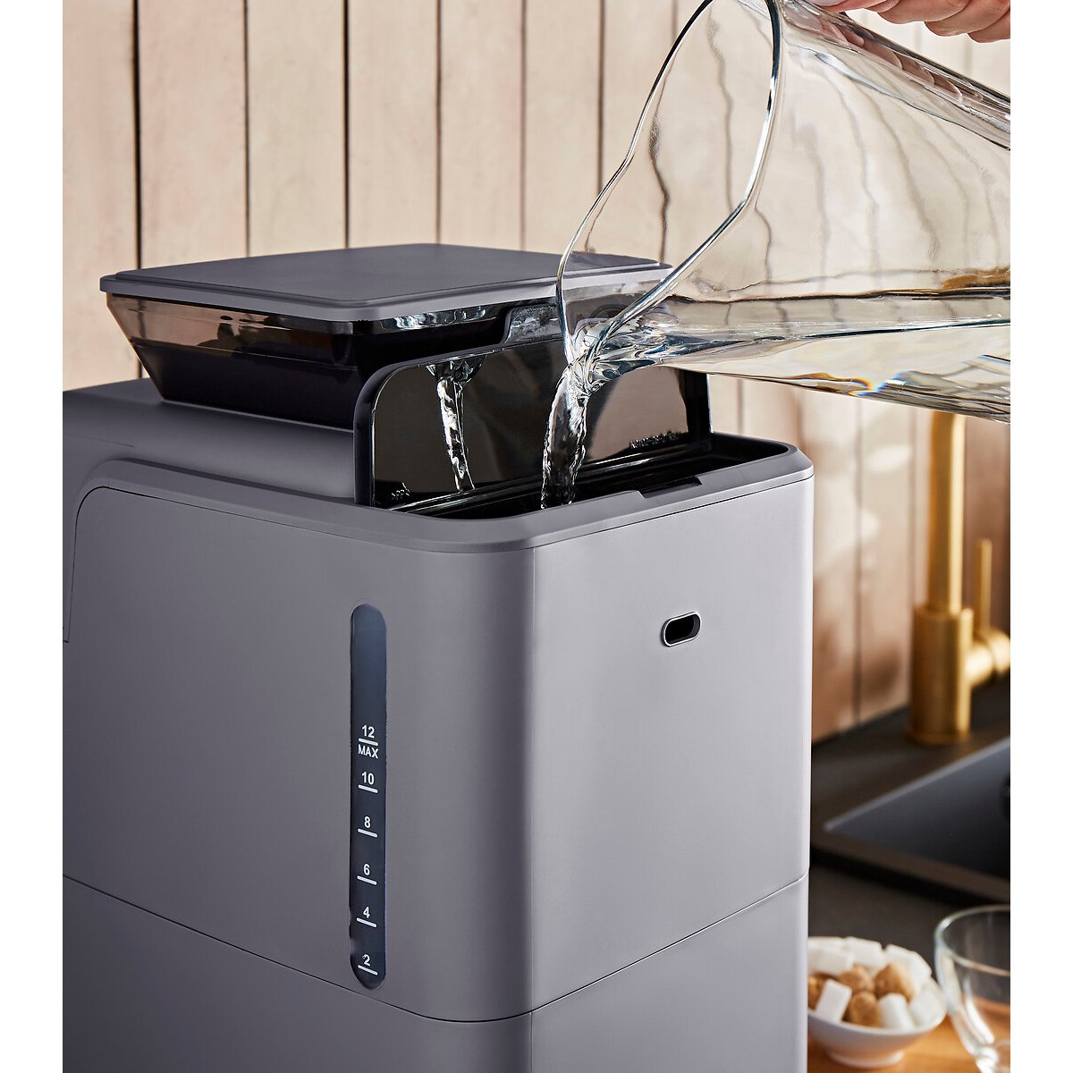 Zino Grind & Brew Automatic Filter Coffee Machine raw linen, MORPHY RICHARDS